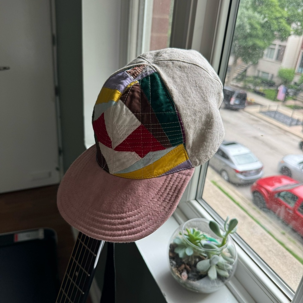 Cute patchwork hat made by local artist